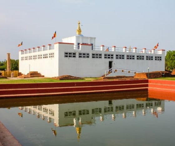 Fly to Lumbini (20 minutes flight): Visit Mayadevi Temple & meditate under Bodhi Tree: 2-3 hours 