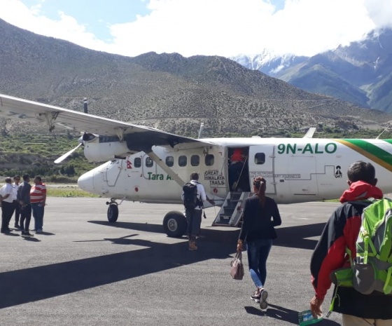 Fly Jomsom to Pokhara: 30mins flight (B)
