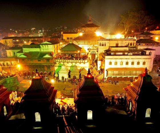 Sightseeing at UNESCO Heritage Sites: Patan Durbar Square, Swayambhunath, Boudhanath & Pashupatinath followed by Aarati (B) Duration: 8-9 hours 