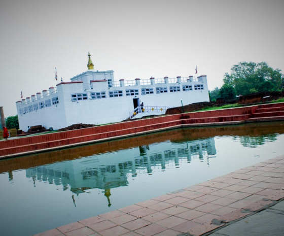 Drive to Lumbini: approx. 205kms & 6-7 hrs drive: Visit Mayadevi Temple & meditate in Bodhi (B)