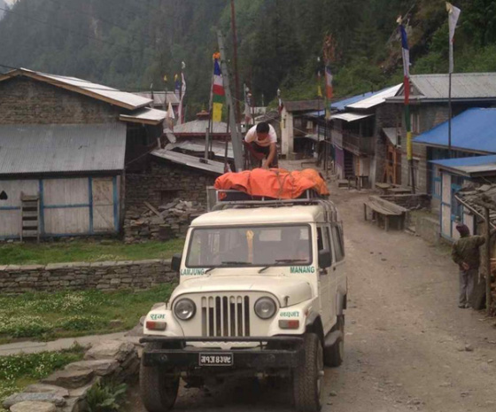 Drive from Kathmandu to Besisahar : 175Km/6-7hours (B, L, D)