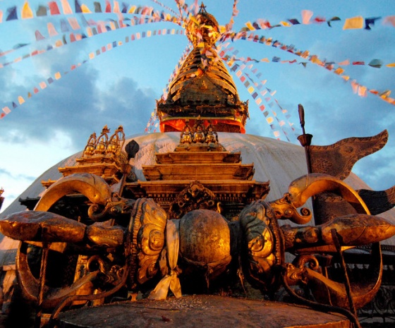 Sightseeing at UNESCO Heritage Sites: Patan Durbar Square, Swayambhunath, Boudhanath & Pashupatinath Temple, Aarati: evening ritual (B) Duration: 8 to 9 hours