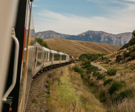 On the train