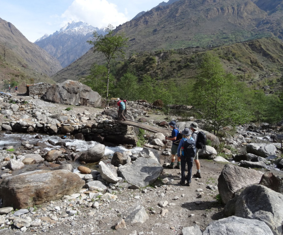 Trek from Ghalegaun to Pasgaun via Bhujung: 12-15KM/5-6hours  (B, L, D)