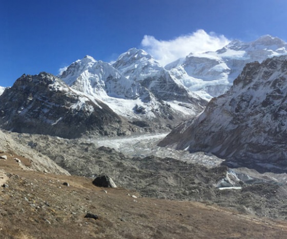 Excursion towards Kanchenjunga base camp, overnight at Pangpema (5,143/16,873ft): 6 -7 hours