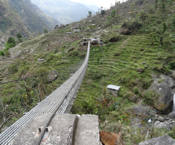 Trek from Ghalegaun to Ghanpokhara : 3-5km/2-3 hours (B, L, D)
