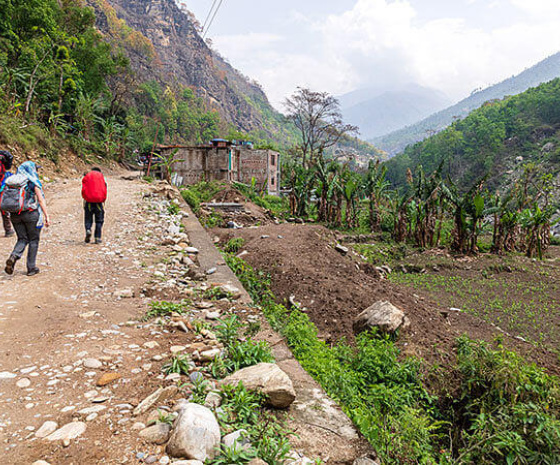 Trek from Ghalegaun to Ghanpokhara : 3-5km/2-3 hours (B, L, D)