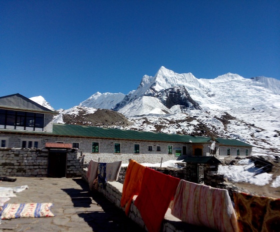 Trek to Chukung via Kongma La pass (5535m) 8 to 9 hrs walk (B, L, D)