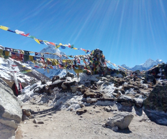 Trek to Chukung via Kongma La pass (5535m) 8 to 9 hrs walk (B, L, D)