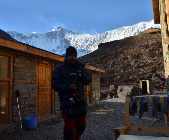 Trek Manang to Khangsar (3745m/12287ft) approx. 10kms: 5-6 hours walk (B, L, D)