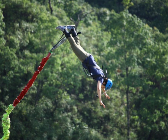 Paragliding and Zip Flyer or Bungee, World Peace Pagoda 