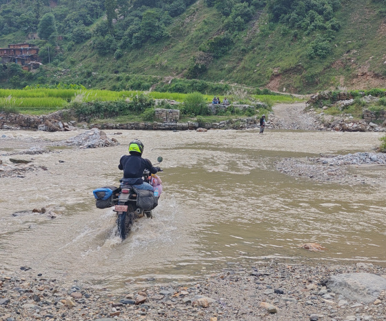 Riding through landscape of Dhorpatan hunting reserve 