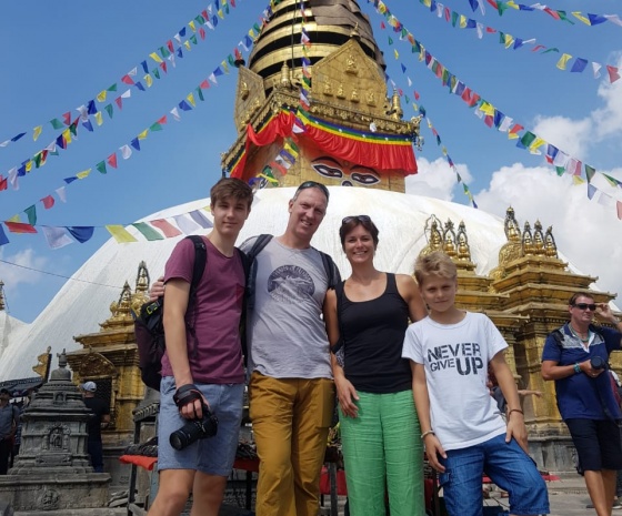 Sightseeing at UNESCO Heritage sites in Kathmandu valley: Patan Durbar Square, Swayambhunath, Boudha