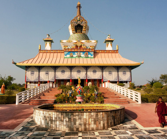 Exploring Lumbini's international Buddhist sites 