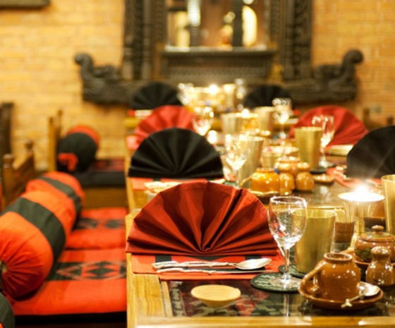 Fly back Paro- Kathmandu: Evening Krishnarpan Dinner at exquisite boutique hotel, Dwarika's  