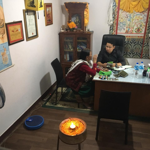 Consultation with Tibetan doctor