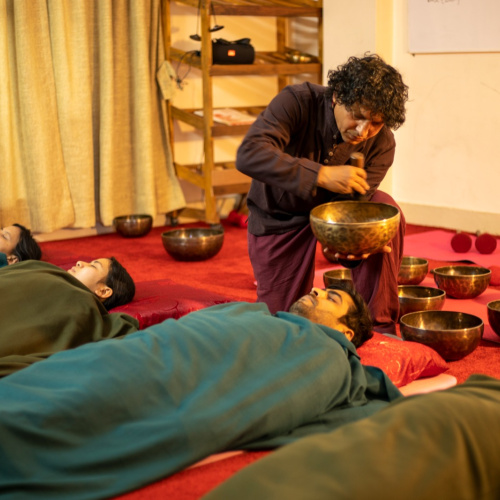 Sound healing session